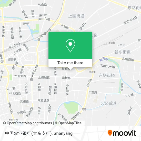 中国农业银行(大东支行) map