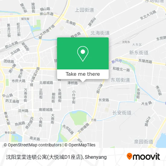 沈阳棠棠连锁公寓(大悦城D1座店) map