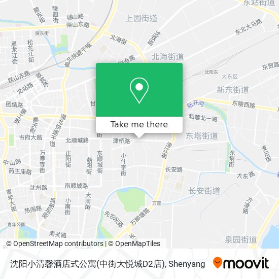 沈阳小清馨酒店式公寓(中街大悦城D2店) map