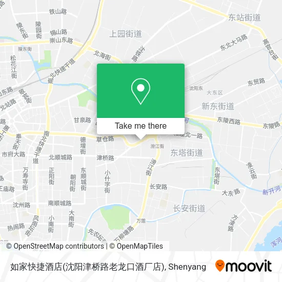 如家快捷酒店(沈阳津桥路老龙口酒厂店) map