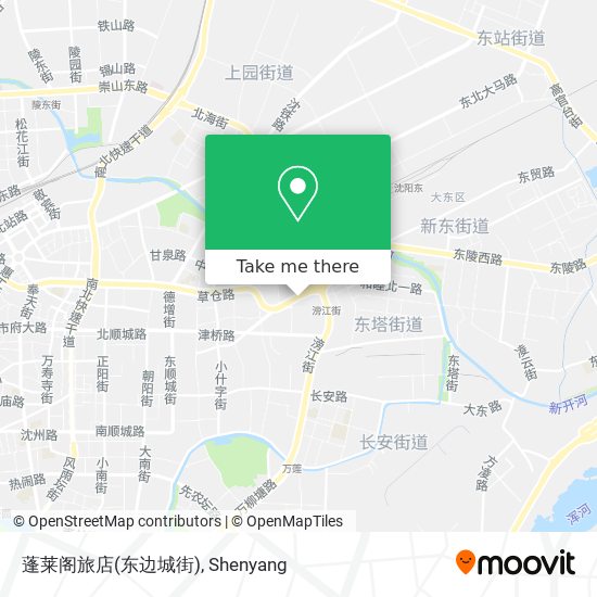 蓬莱阁旅店(东边城街) map