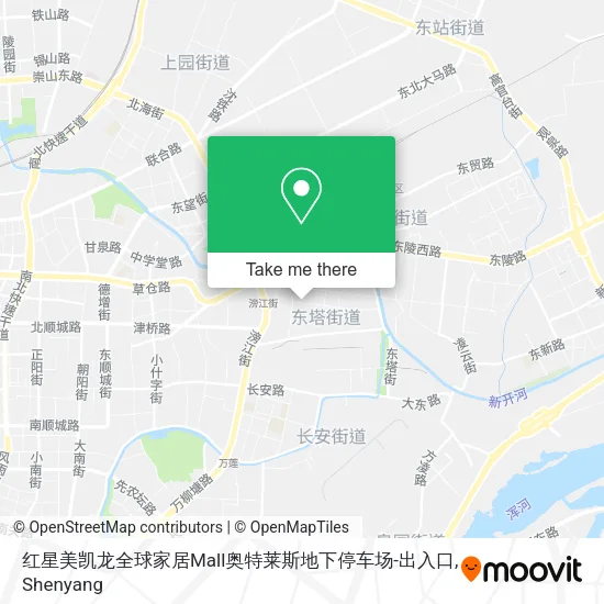 红星美凯龙全球家居Mall奥特莱斯地下停车场-出入口 map