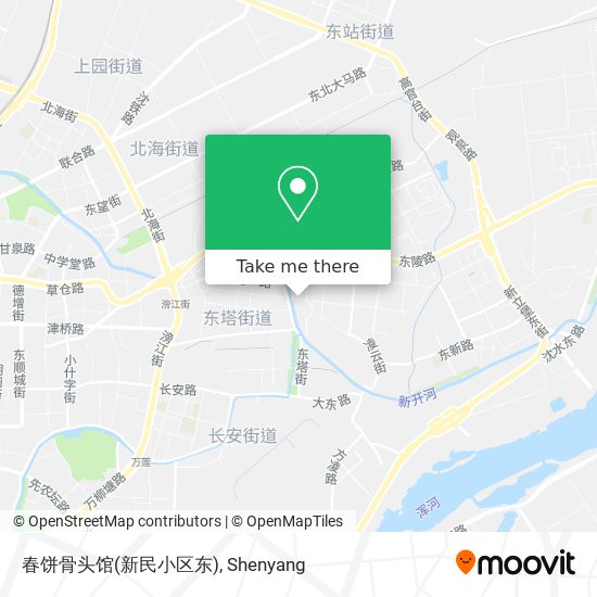春饼骨头馆(新民小区东) map