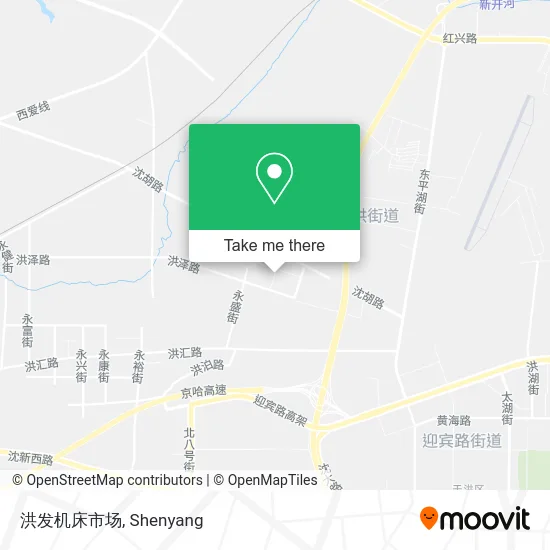 洪发机床市场 map
