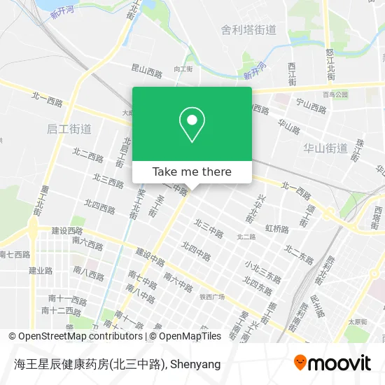 海王星辰健康药房(北三中路) map