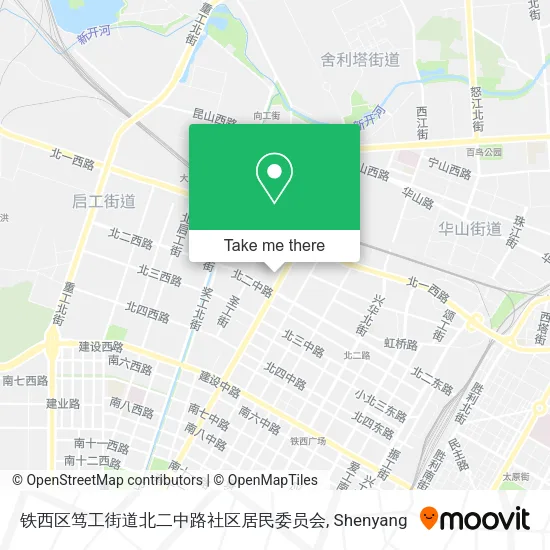 铁西区笃工街道北二中路社区居民委员会 map