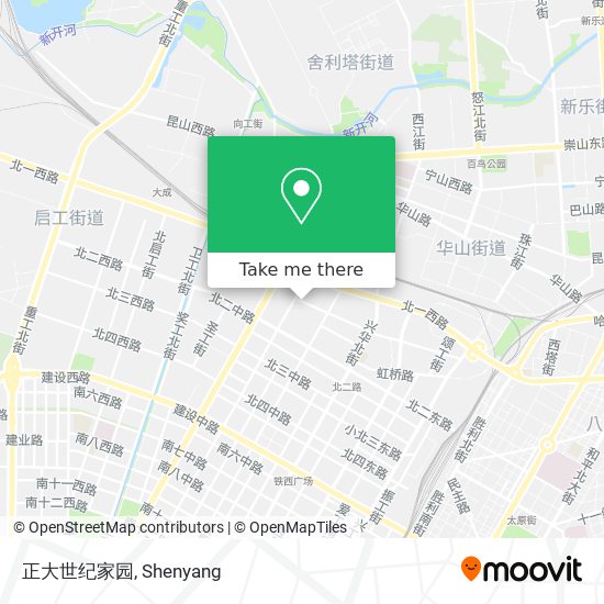 正大世纪家园 map