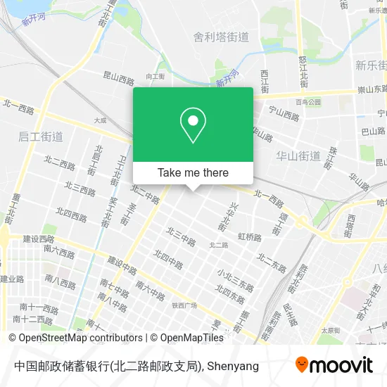 中国邮政储蓄银行(北二路邮政支局) map