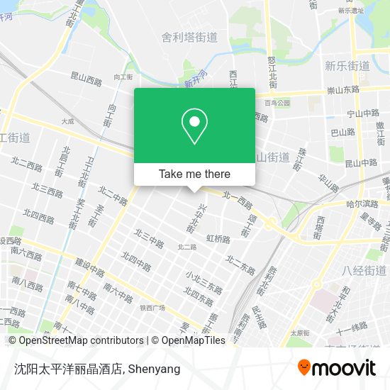沈阳太平洋丽晶酒店 map