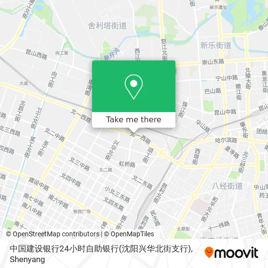 中国建设银行24小时自助银行(沈阳兴华北街支行) map