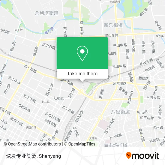 炫发专业染烫 map