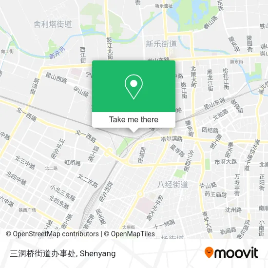 三洞桥街道办事处 map