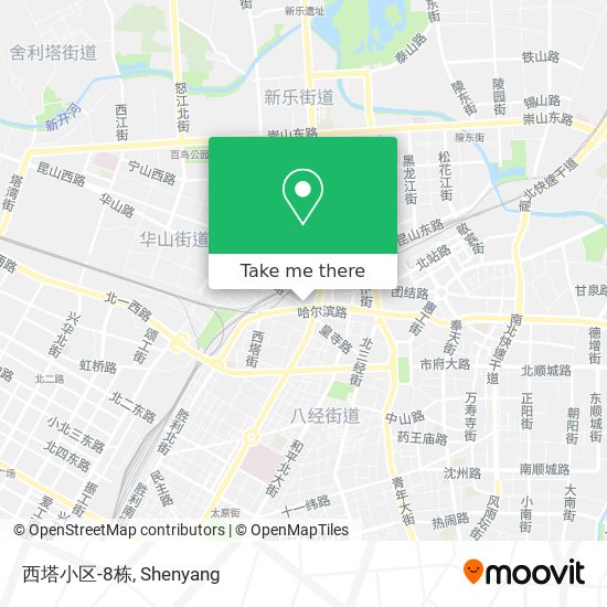 西塔小区-8栋 map