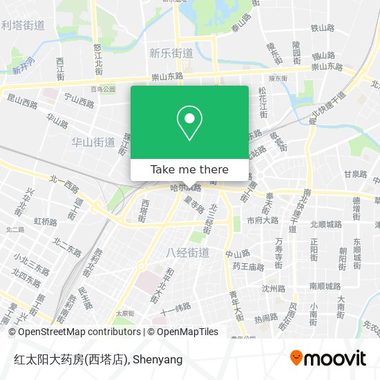 红太阳大药房(西塔店) map