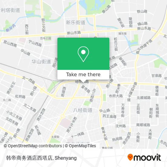韩帝商务酒店西塔店 map