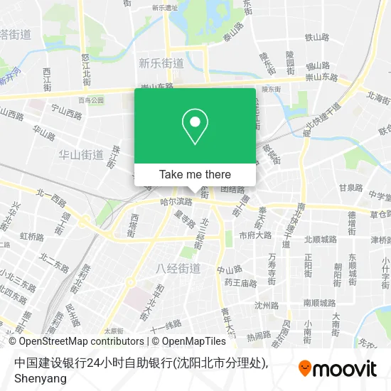 中国建设银行24小时自助银行(沈阳北市分理处) map