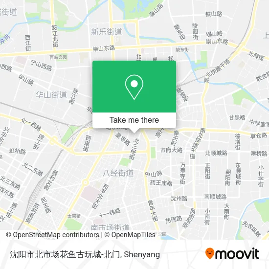 沈阳市北市场花鱼古玩城-北门 map