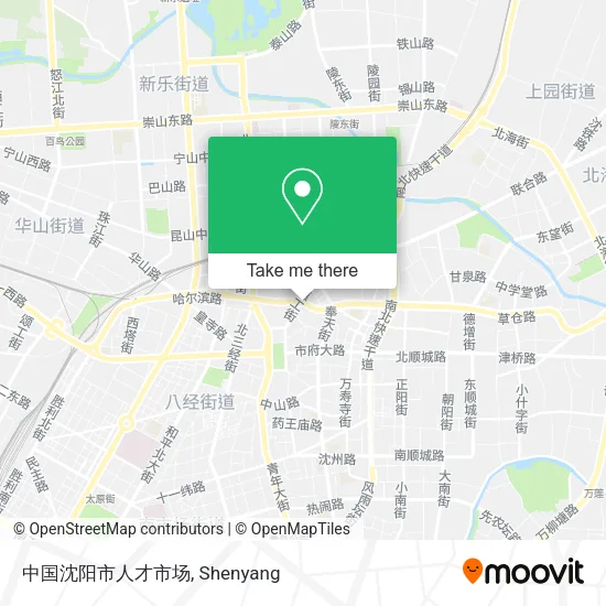 中国沈阳市人才市场 map