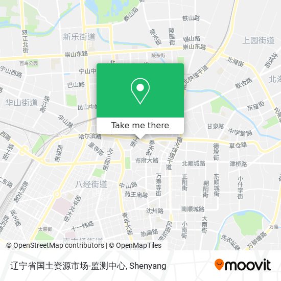 辽宁省国土资源市场-监测中心 map