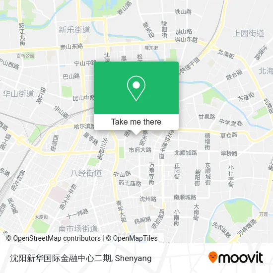 沈阳新华国际金融中心二期 map