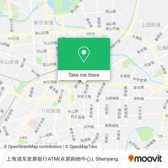 上海浦东发展银行ATM(卓展购物中心) map