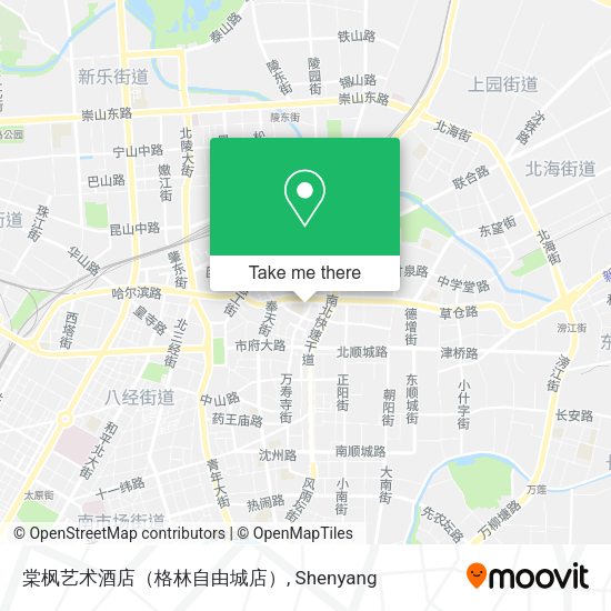 棠枫艺术酒店（格林自由城店） map
