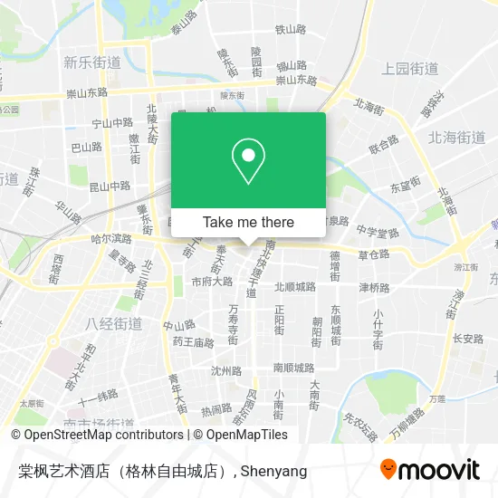棠枫艺术酒店（格林自由城店） map