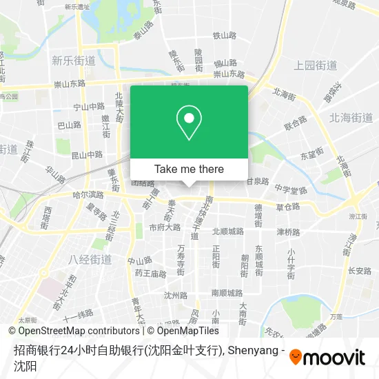 招商银行24小时自助银行(沈阳金叶支行) map