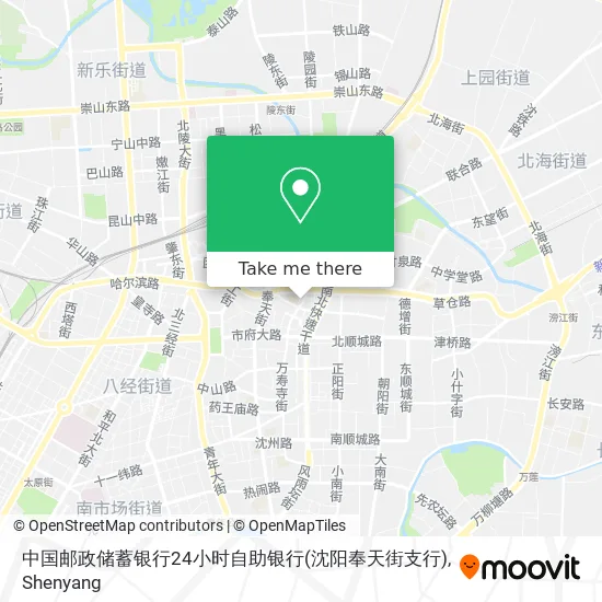 中国邮政储蓄银行24小时自助银行(沈阳奉天街支行) map