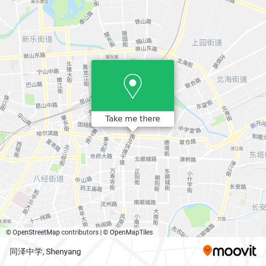 同泽中学 map