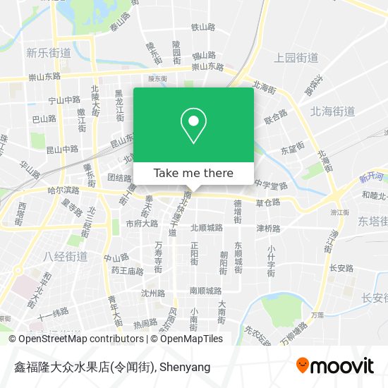鑫福隆大众水果店(令闻街) map