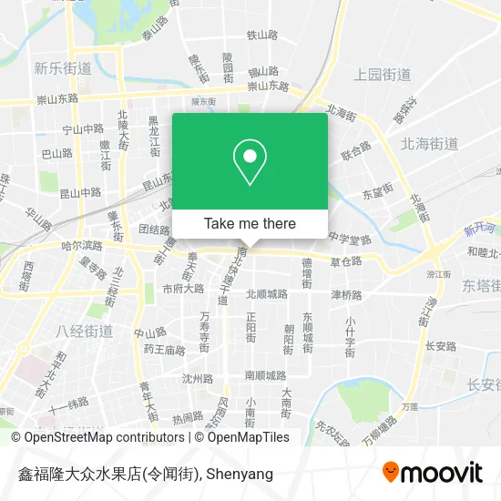 鑫福隆大众水果店(令闻街) map