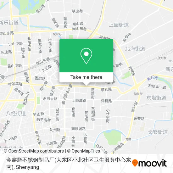金鑫鹏不锈钢制品厂(大东区小北社区卫生服务中心东南) map
