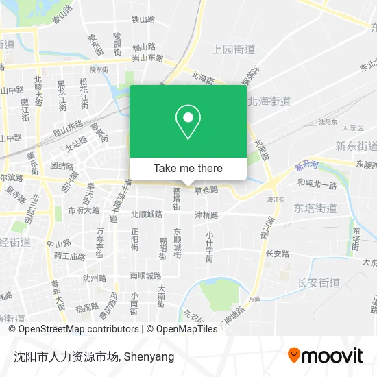 沈阳市人力资源市场 map