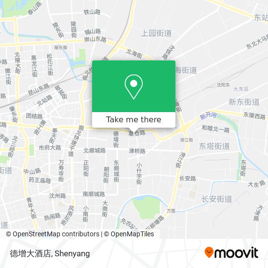 德增大酒店 map
