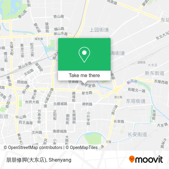朋朋修脚(大东店) map
