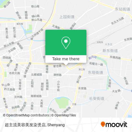 超主流美容美发染烫店 map