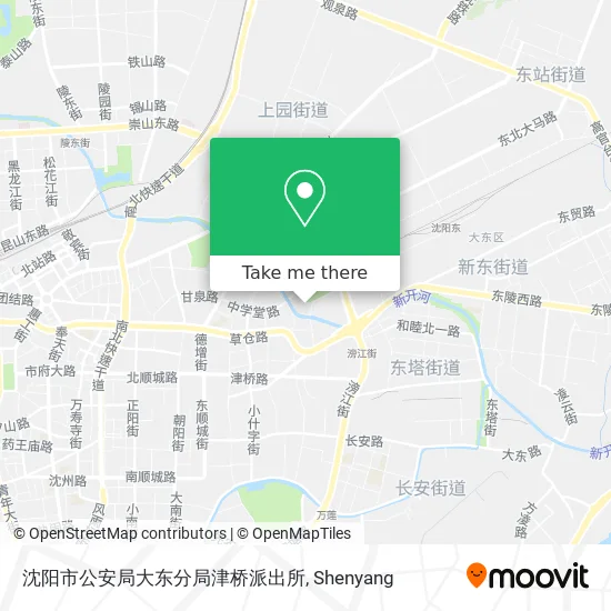 沈阳市公安局大东分局津桥派出所 map
