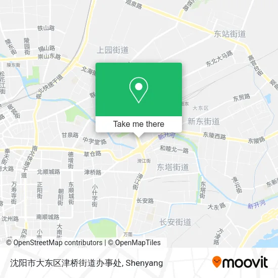 沈阳市大东区津桥街道办事处 map