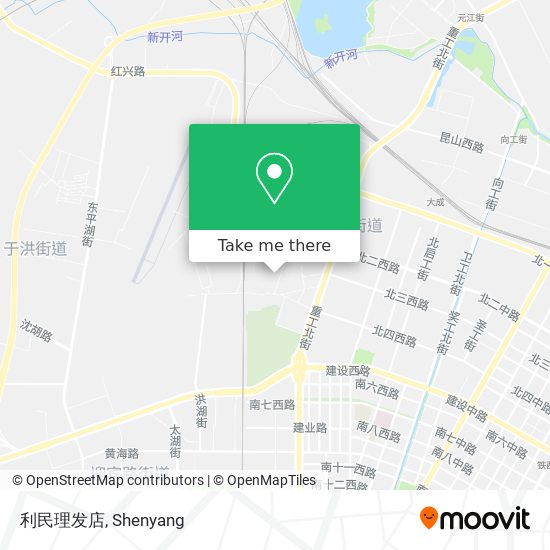 利民理发店 map