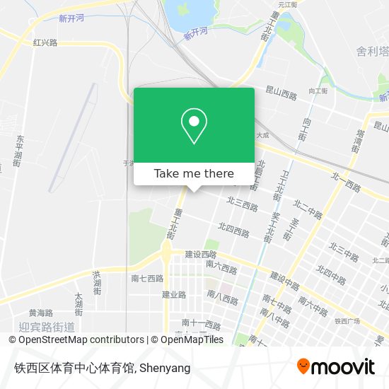 铁西区体育中心体育馆 map