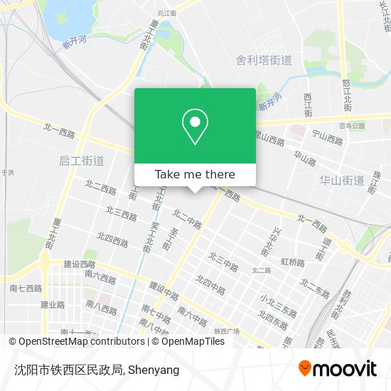 沈阳市铁西区民政局 map