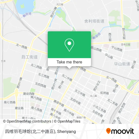 四维羽毛球馆(北二中路店) map