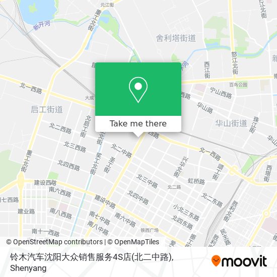 铃木汽车沈阳大众销售服务4S店(北二中路) map