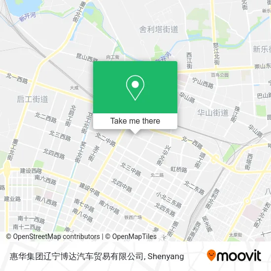 惠华集团辽宁博达汽车贸易有限公司 map