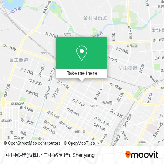 中国银行(沈阳北二中路支行) map