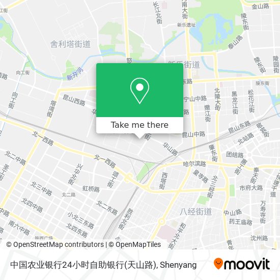 中国农业银行24小时自助银行(天山路) map