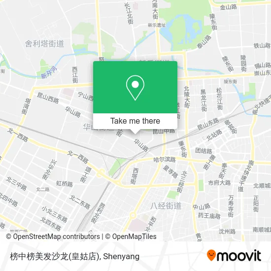 榜中榜美发沙龙(皇姑店) map