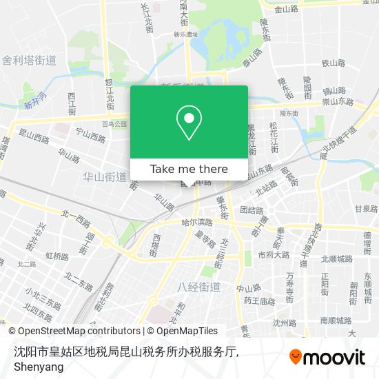 沈阳市皇姑区地税局昆山税务所办税服务厅 map