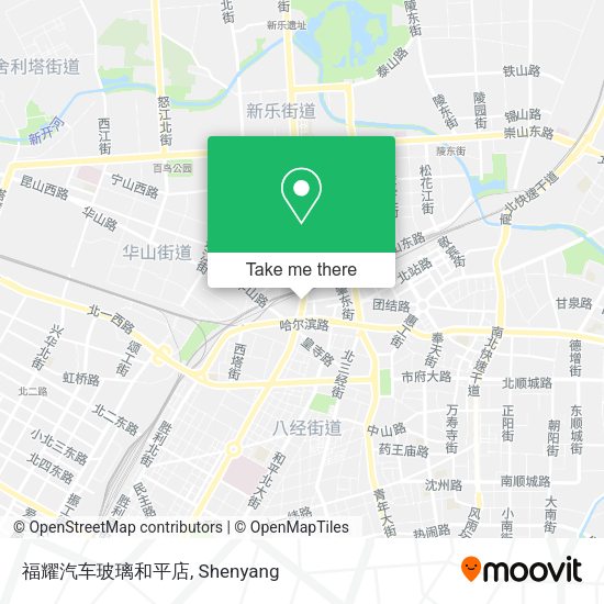 福耀汽车玻璃和平店 map